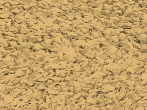 Beige EPDM rubber surfacing granules