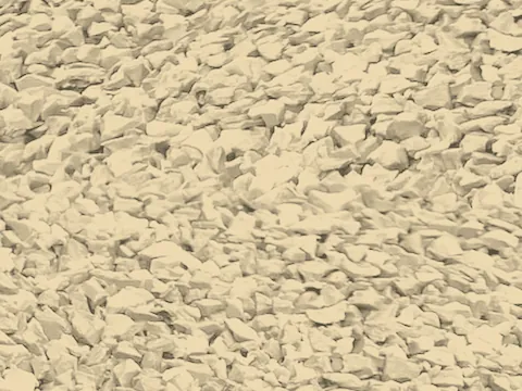 Cream EPDM rubber surfacing granules