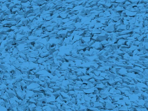 Light Blue EPDM rubber surfacing granules