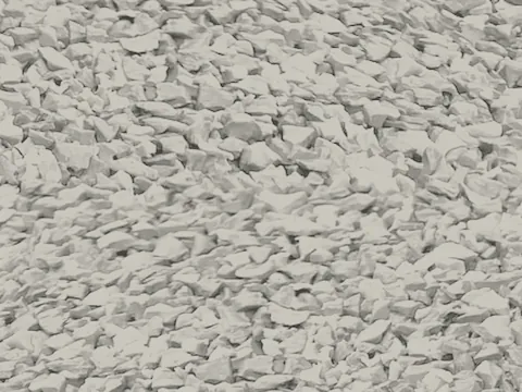 Light Grey EPDM rubber surfacing granules