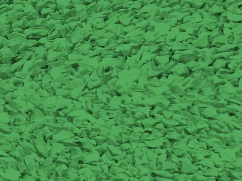 May Green EPDM rubber surfacing granules