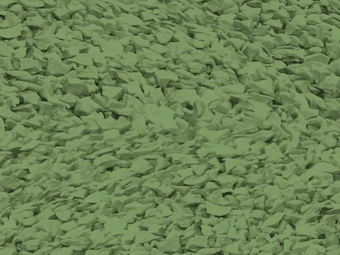 Pale Green EPDM rubber surfacing granules