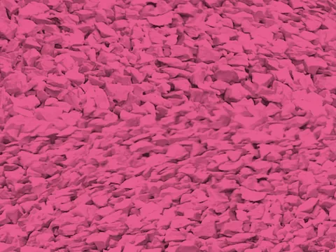 Pink EPDM rubber surfacing granules