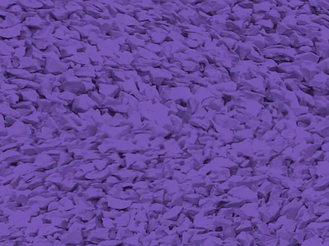 Purple EPDM rubber surfacing granules