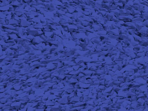 Royal Blue EPDM rubber surfacing granules