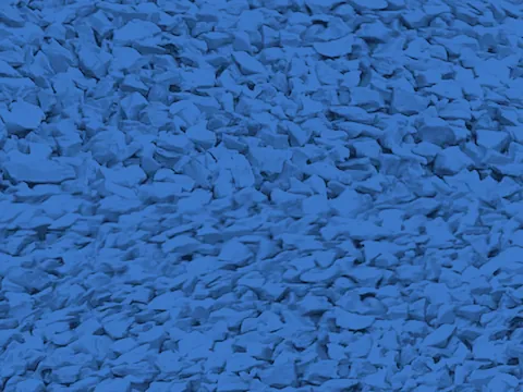 Sky Blue EPDM rubber surfacing granules