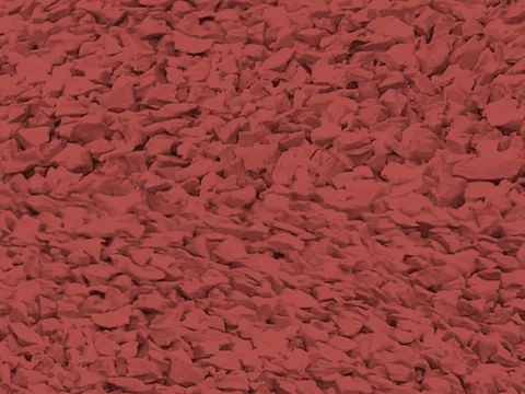 Standard Red EPDM rubber surfacing granules