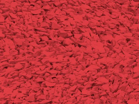 Traffic Red EPDM rubber surfacing granules