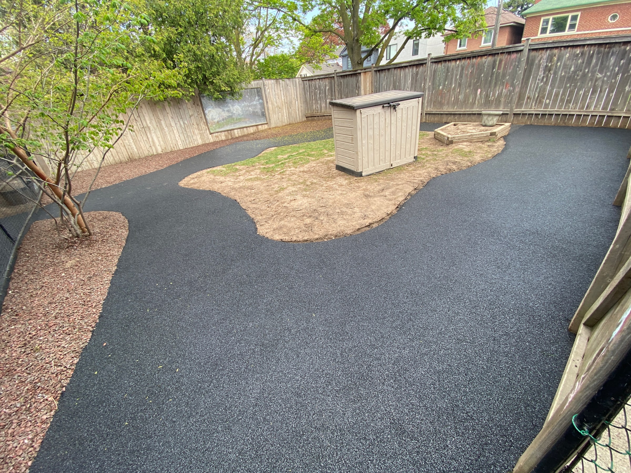 Playground rubber surfacing project