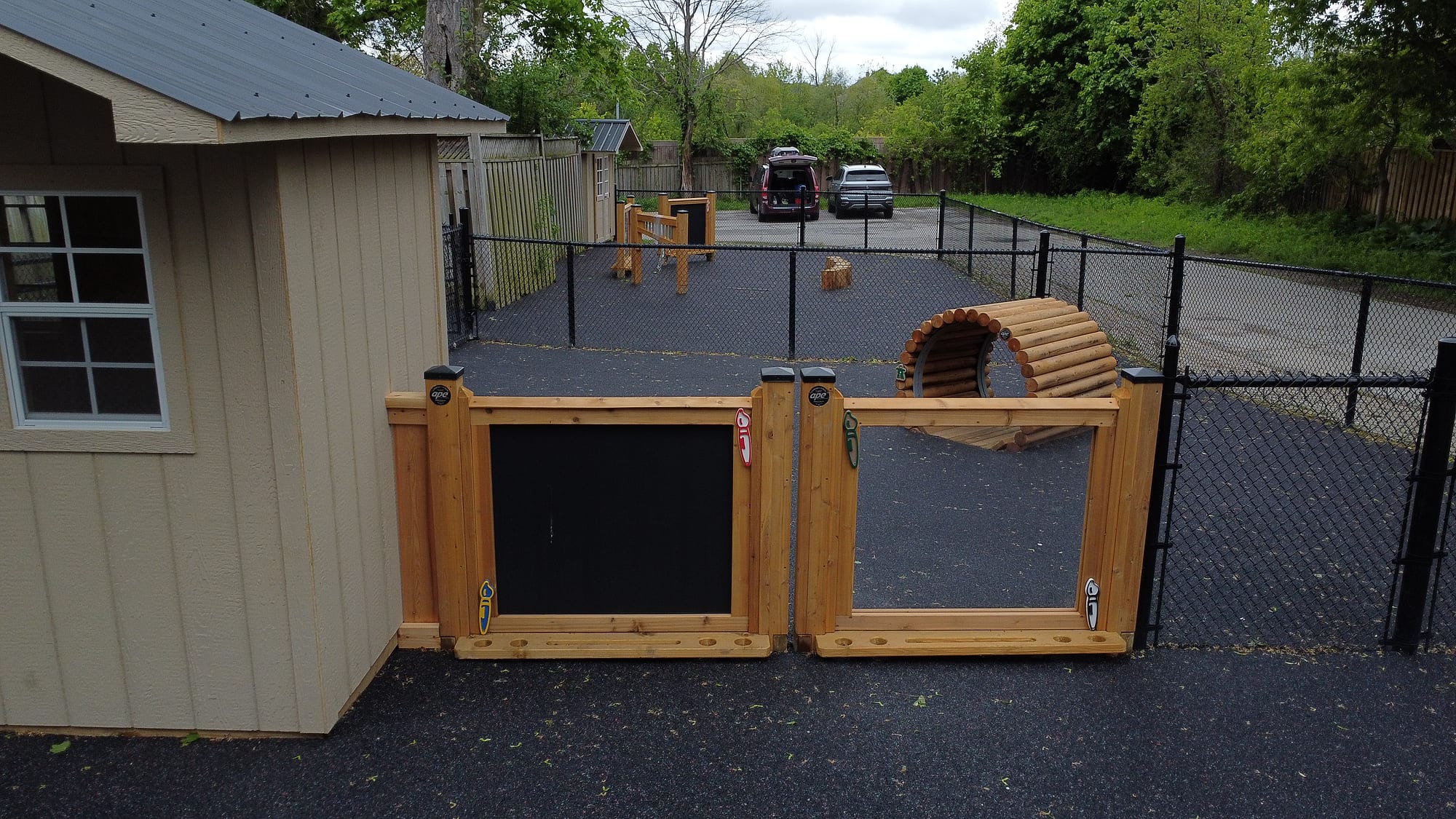 daycare playground mud kitchen rubber surface
