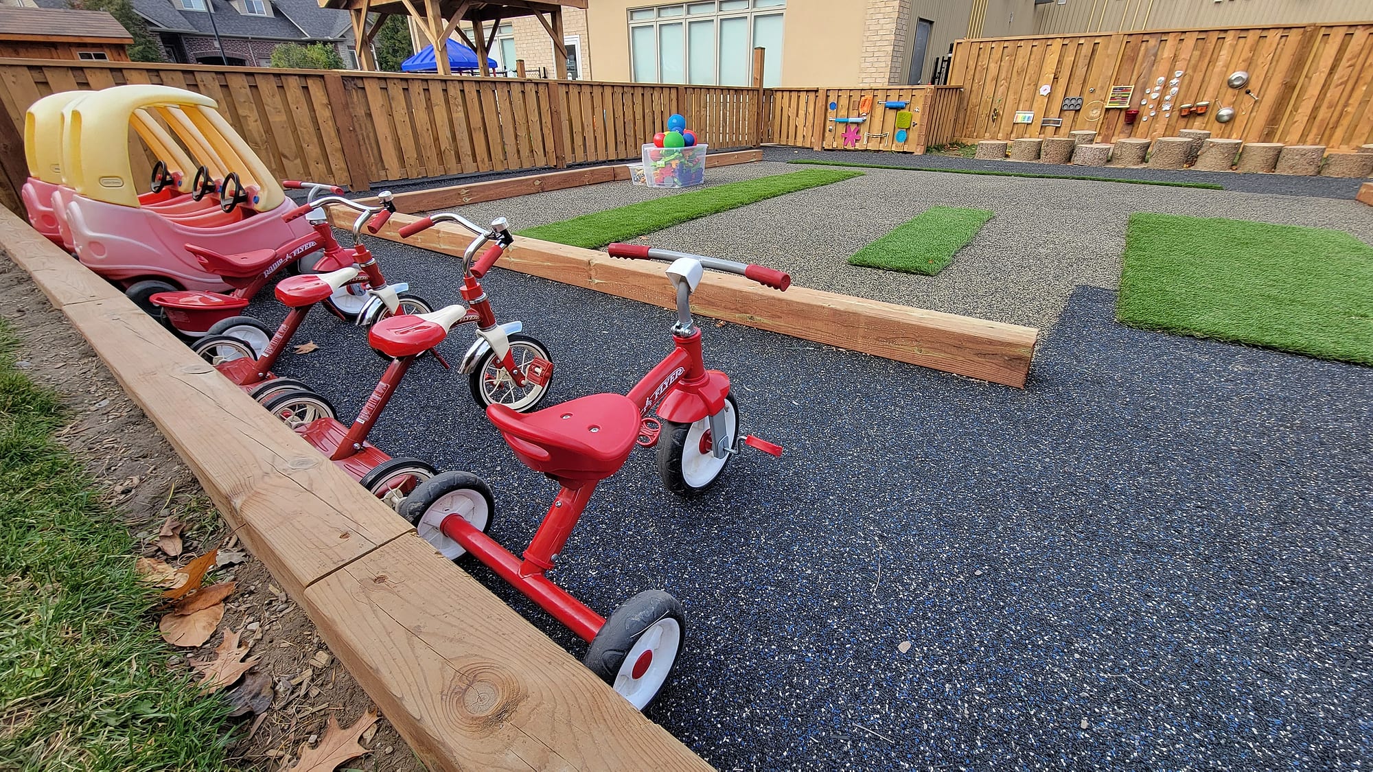 daycare playground tricycle track rubber surfacing