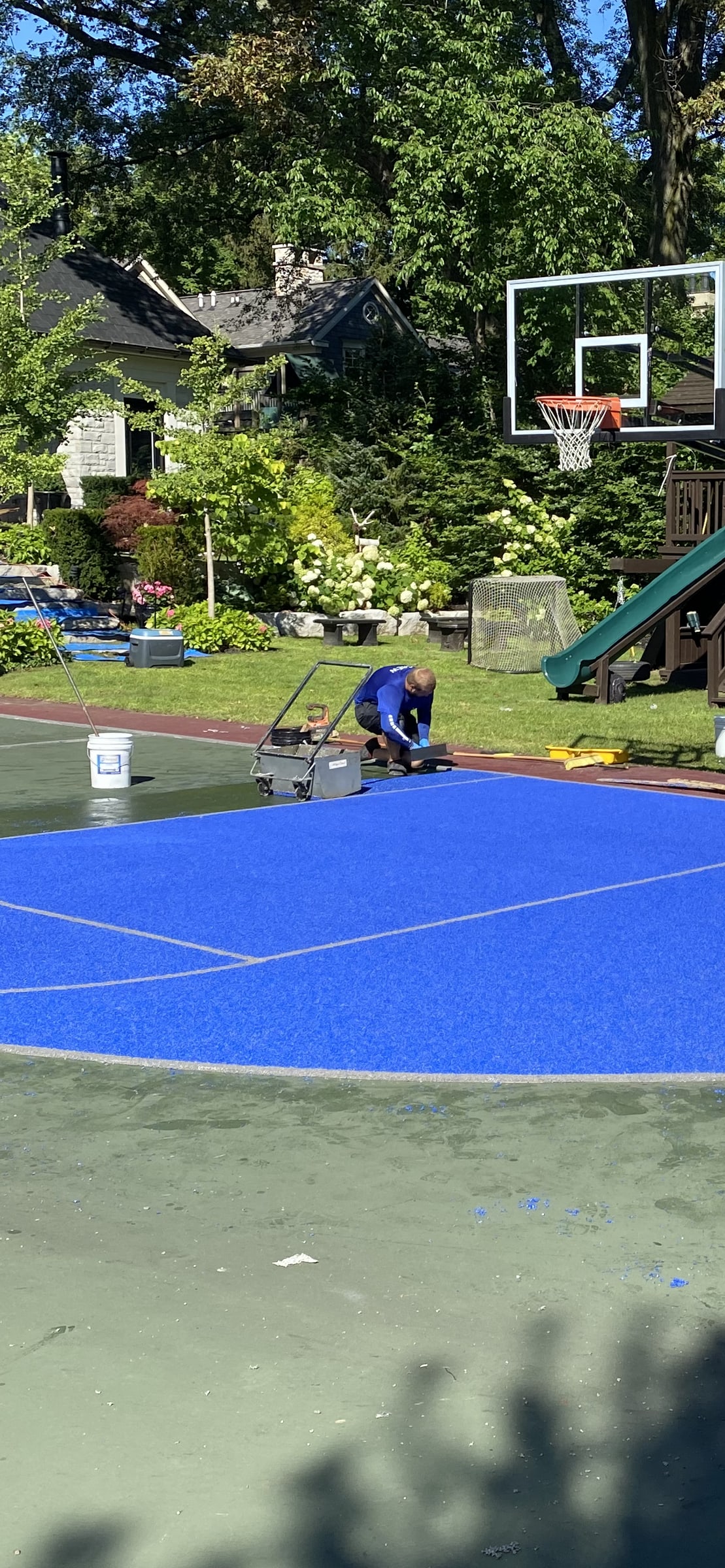 Sport court installation