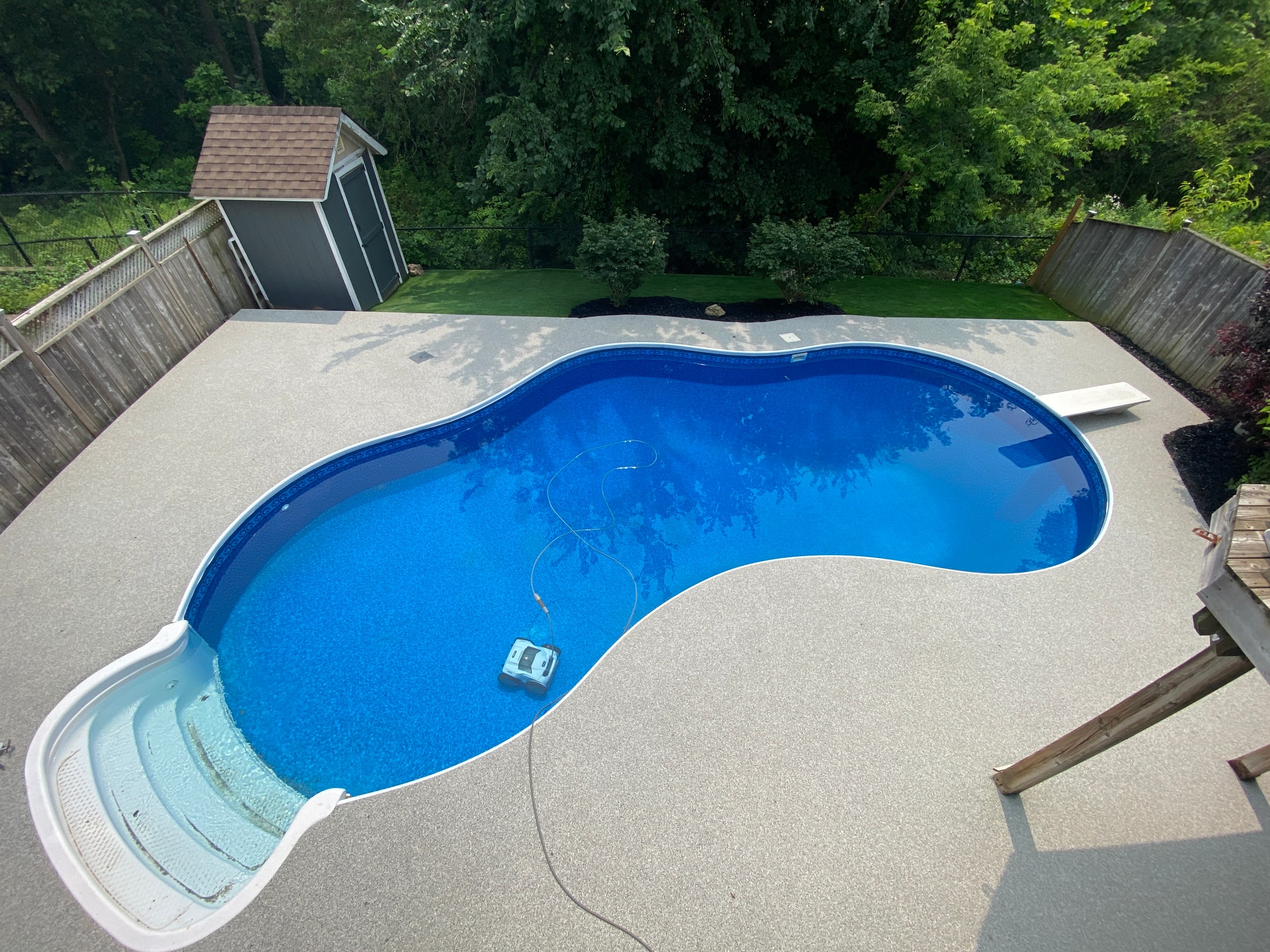 Rubberscape rubber pool deck