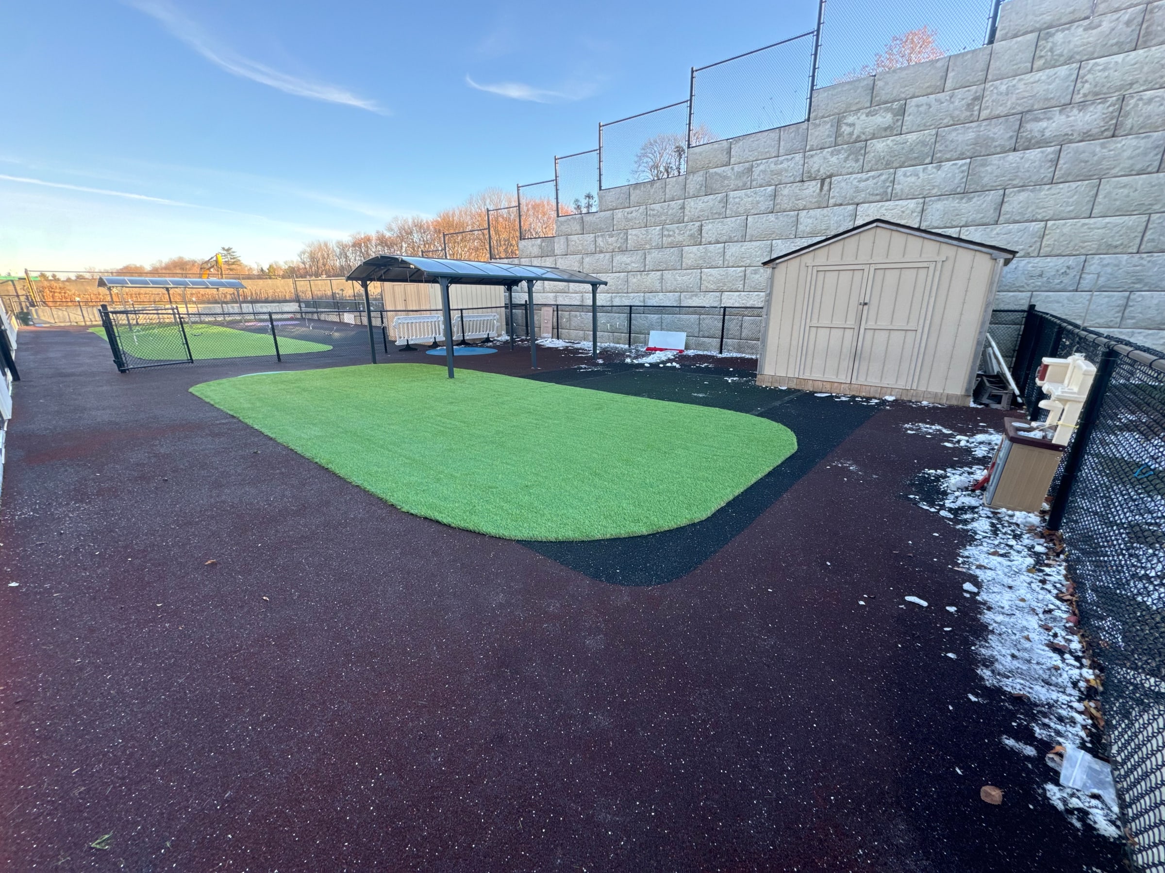 Rubberscape artificial turf at a daycare