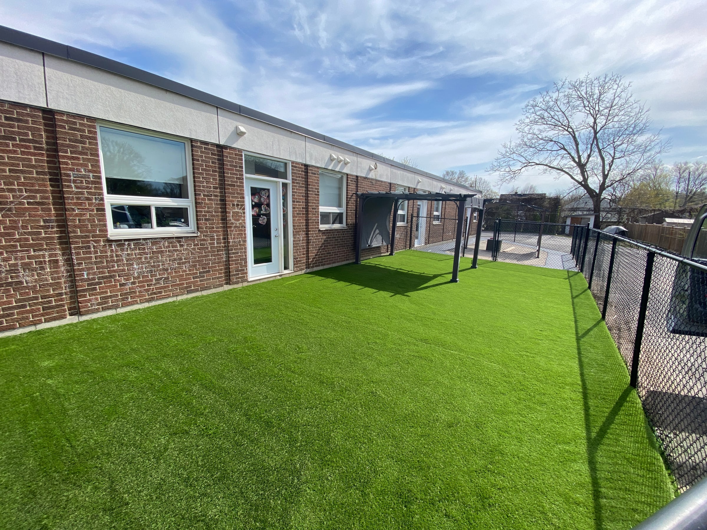 Side yard turf playground