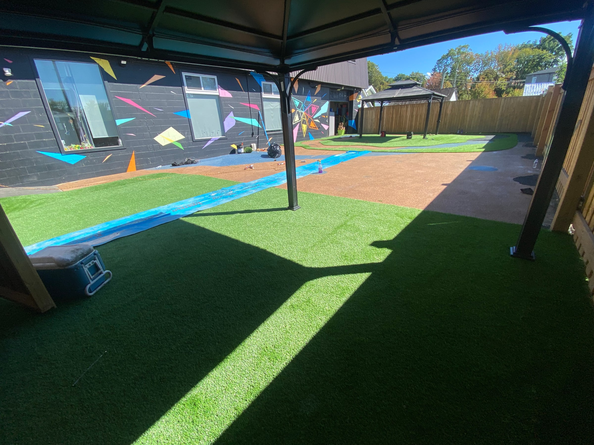 Turf daycare playspace