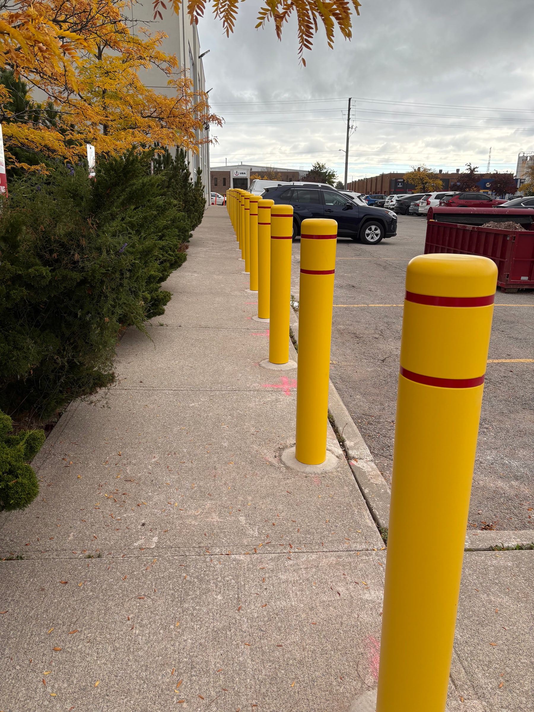 Impact safety bollards