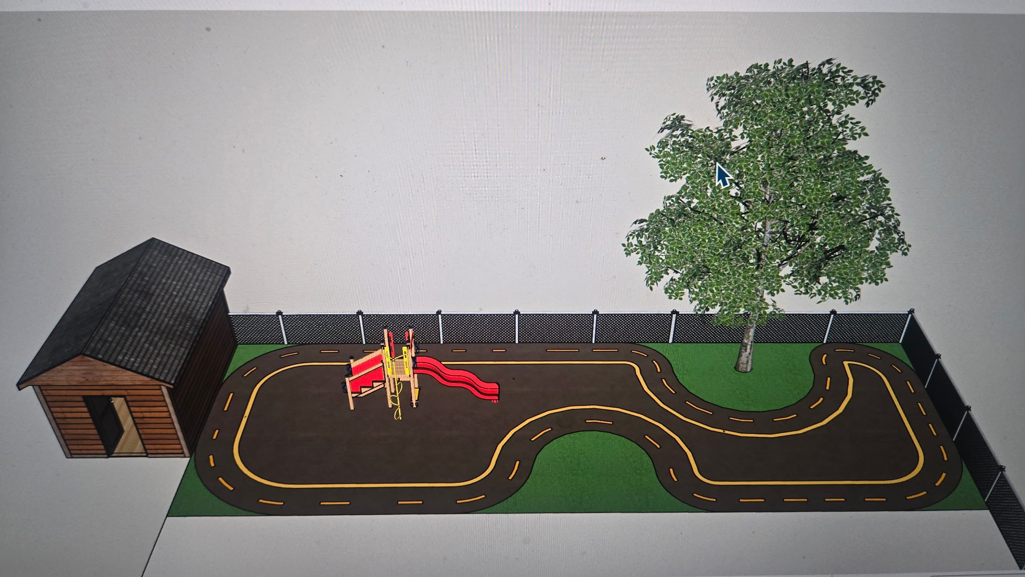 Track and daycare rendering