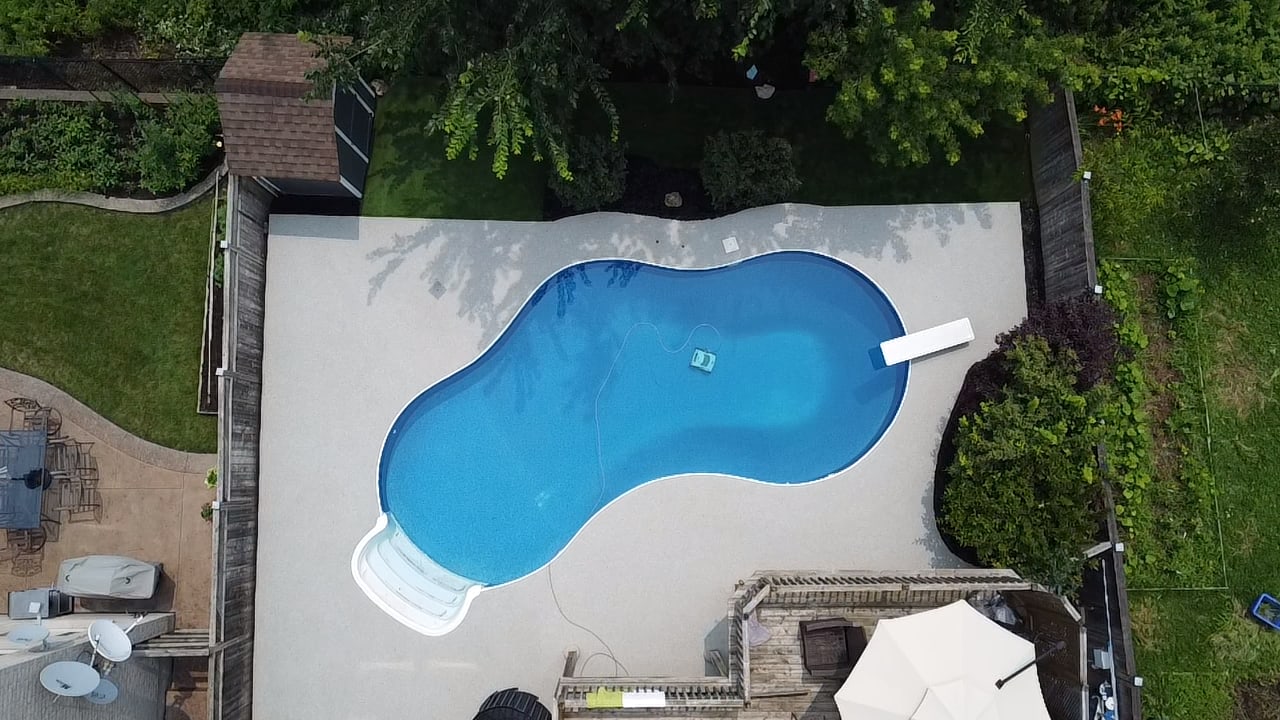 Home Aurelia residential rubber pool deck after